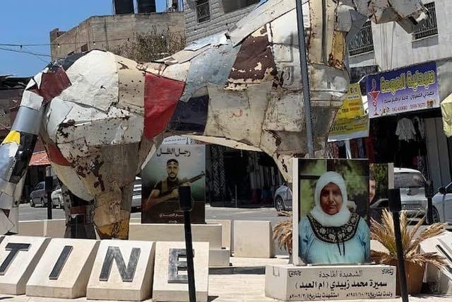 <p>The Jenin horse stood in the city for 20 years until it was removed by Israeli troops </p>